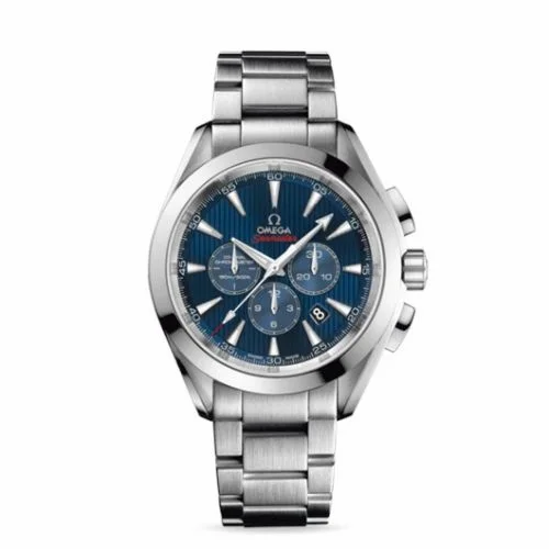 Omega Seamaster Aqua Terra 150M Co-Axial 44 Chronograph Stainless Steel / Blue / Bracelet / Olympic Collection 522.10.44.50.03.001 (52210445003001)